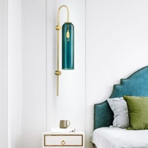 glass tubular wall lamp