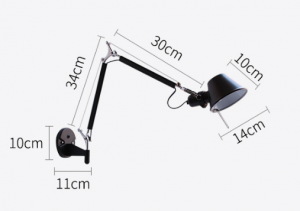 Telescopic Rotating Wall Lamp - Large