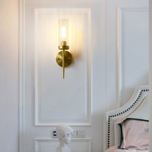 Glass Candlestick Wall Sconce
