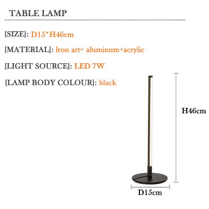 Linear LED Table Lamp