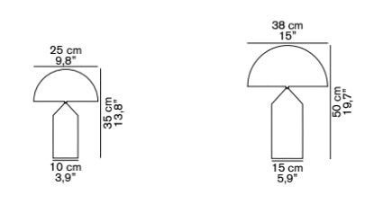 Atollo Metal Table Lamp