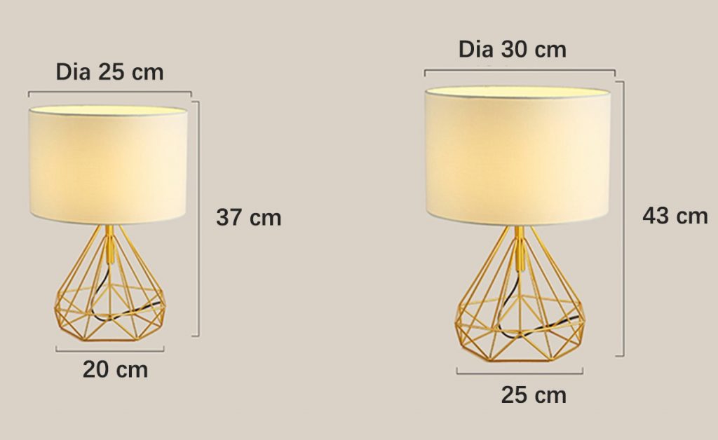 Diamond Fabric Table Light